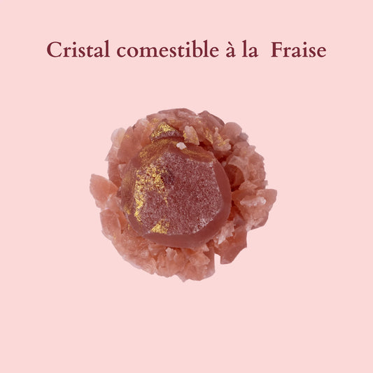 Aardbei eetbaar kristal