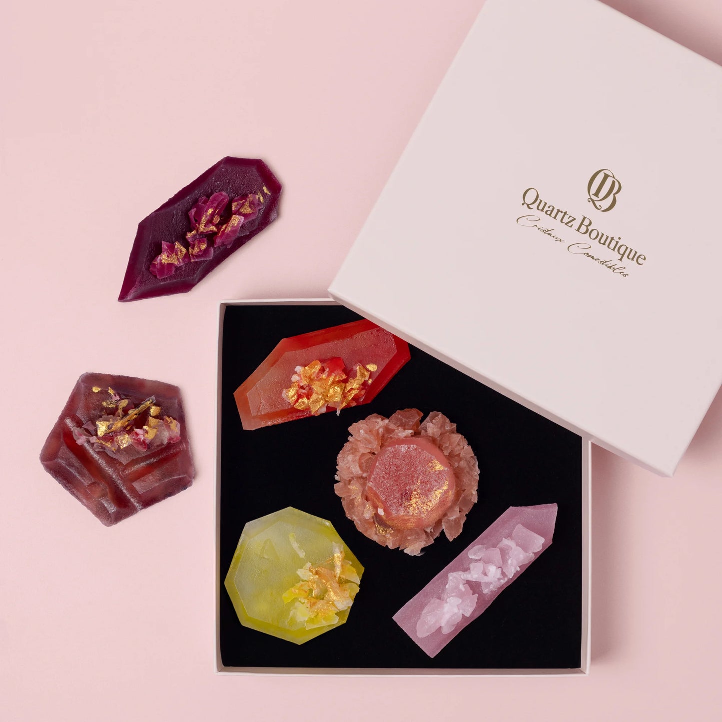 Collezione giada - 6 cristalli commestibili