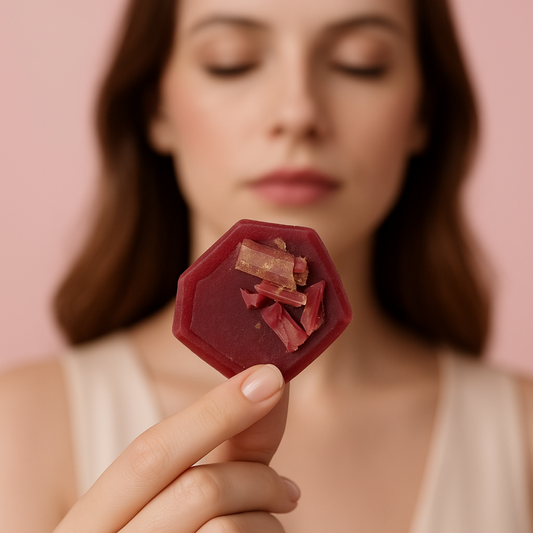 Collezione granato - 5 cristalli commestibili