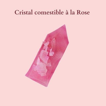 Rose eetbaar kristal