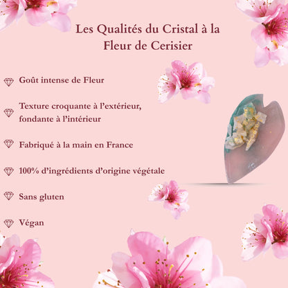 Cristallo Commestibile  con fiori di ciliegio