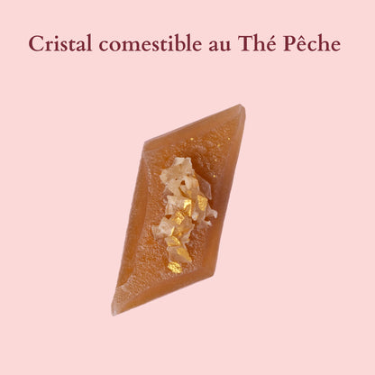 Cristallo Commestibile  con tè da pesca